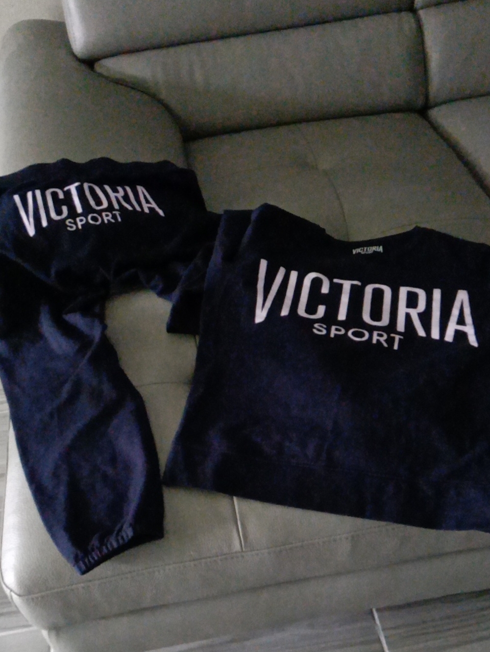 LADIES Victoria Sport Navy Joggers Set